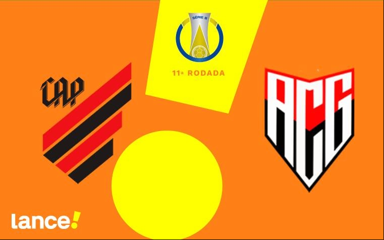 Athletico x Atlético-GO jogam pela Série B, na Arena da Baixada. Foto: Arte/Lance!