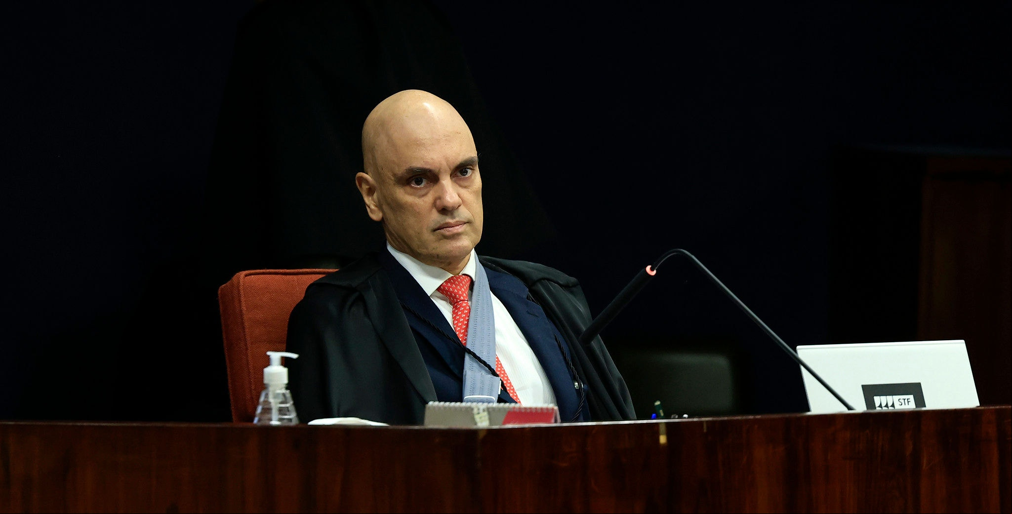 Ministro Alexandre de Moraes na Primeira Turma do STF que julga denúncia sobre o núcleo 3