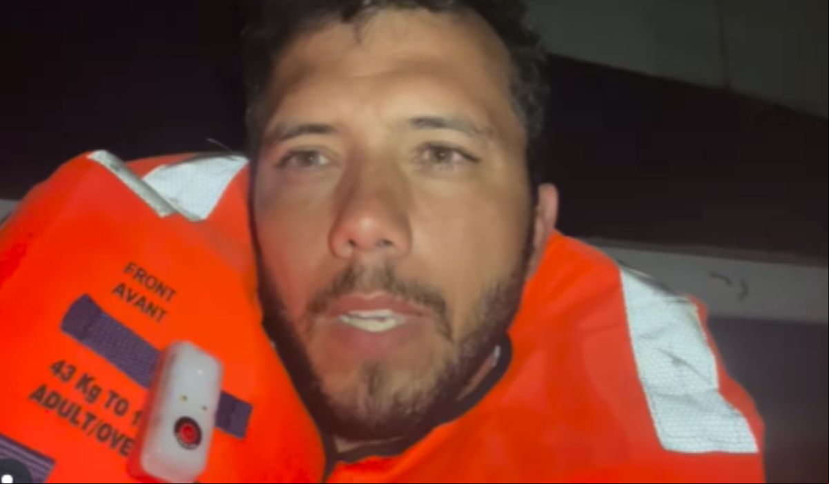 Thiago vinha documentando em suas redes sociais a jornada do barco