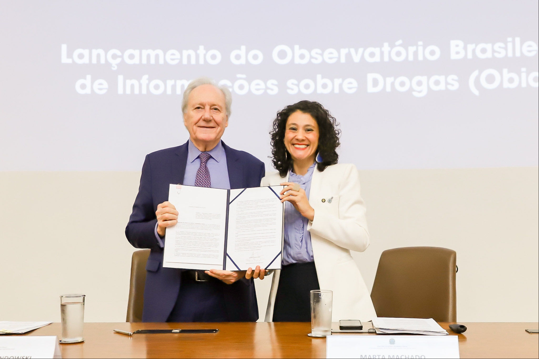 Lançamento do Observatório Nacional sobre Drogas e da Pesquisa Lenad, em março de 2025